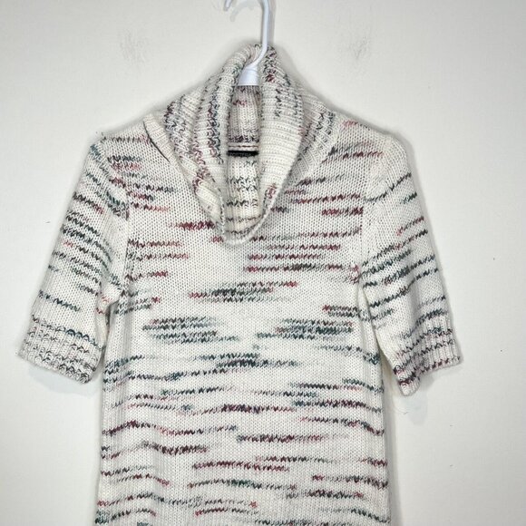Etcetera Sweater S Wool Blend Knit Cowl Neck Short Sleeve Pullover Size Small - Picture 5 of 11